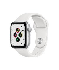 Apple Watch SE GPS  40mm Gümüş Rengi Alüminyum Kasa ve Beyaz Spor Kordon