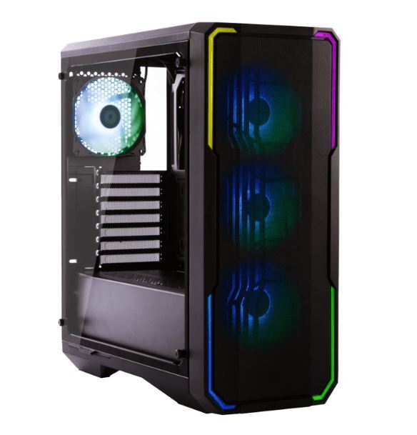 BITFENIX ESM-150-KKWGK-4A Enso Mesh Black + 4 ARGB FANS with Controller