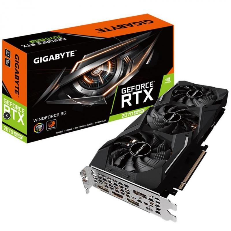 GIGABYTE GV-N207SWF3-8GD VGA GTX2070S 8GB 256B GDDR6 HDMI-DP