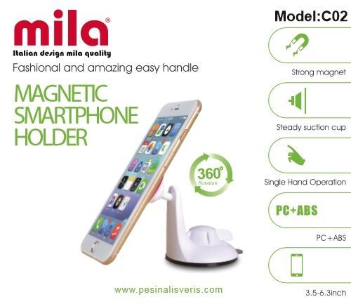 MILA Stand Özellikli Magnetli Araç tutucu C02