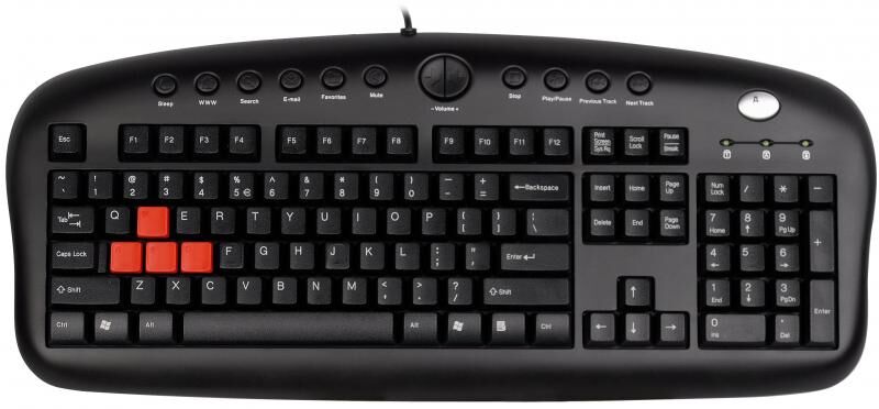 A4 TECH KB-28G-USB KB-28G Kablolu Q TR  Multimedya Kavye