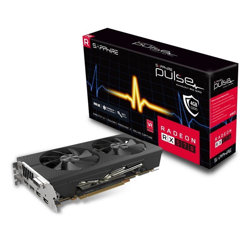 SAPPHIRE 11266-04-20G RX570 4GB 256B GDDR5 DVI-D,HDMI,DP AMD Gaming Ekran Kartı