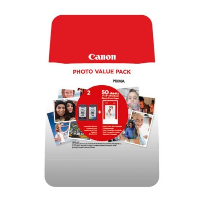 CANON PG46-CL56-PHOTO Siyah ve Renkli Kartuş Seti