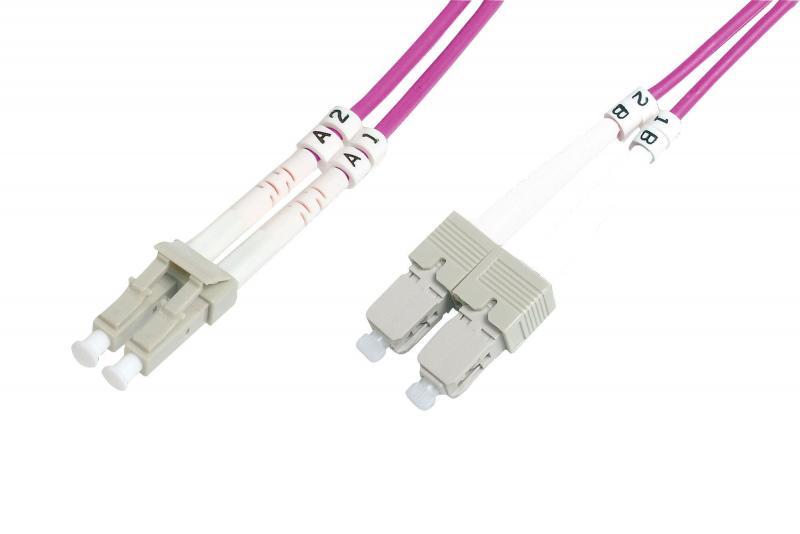 BEEK 10m Multimode Duplex,50/125 OM4 SC-LC Fiber Optik Patch Kablo BC-2532-10-4