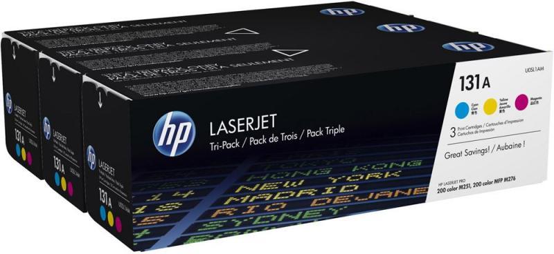 HP U0SL1AM No 131A 3'lü Kırmızı,Sarı,Mavi 1800 Sayfa Lazer Toner
