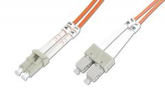 BEEK LC-SC Fiber Optik Patch Kablo, 30 metre, Multimode, 3.0mm Duplex, 50/125 BC-2532-30