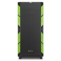 SHARKOON Belirgin Şekiller, Etkileyici Renkler Midi Tower Kasa AI7000SILENT-GREEN