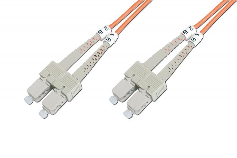 BEEK 2m Multimode 3.0mm Duplex 50/125 SC-SC Fiber Optik Patch Kablo BC-2522-02