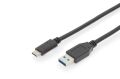 ASSMANN 1m Tip C to A M/M USB Type-C Bağlantı Kablosu AK-300146-010-S