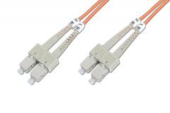 BEEK 1m Multimode 3.0mm Duplex 50/125 SC-SC Fiber Optik Patch Kablo BC-2522-01