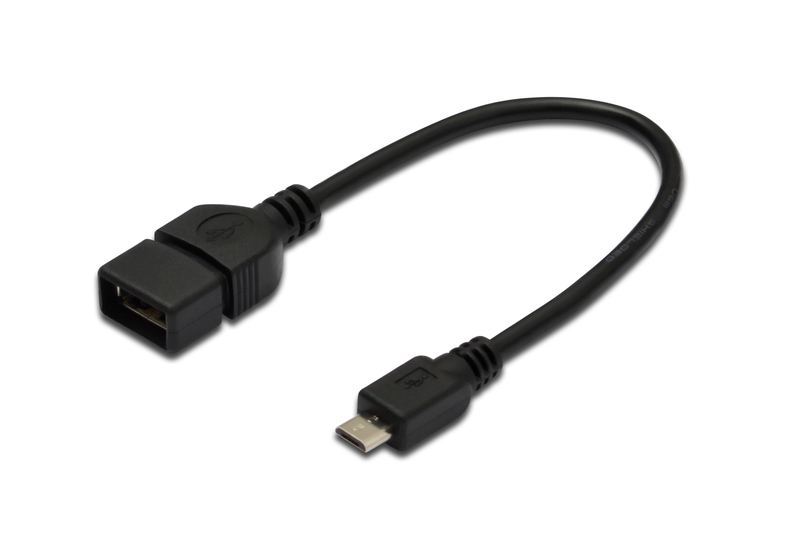ASSMANN AK-300309-002-S USB2.0 to Micro USB OTG Kablosu