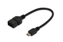 ASSMANN AK-300309-002-S USB2.0 to Micro USB OTG Kablosu