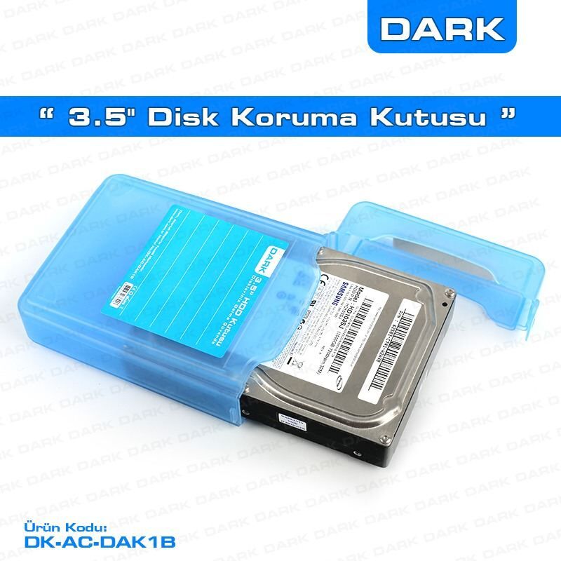 DARK DK-AC-DAK1B 3.5'' Disk Koruma ve Taşıma Kutusu