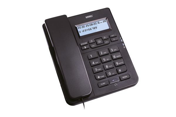 KAREL Kablolu Masaüstü Caller ID Handsfree Siyah Telefon TM-145-SIYAH