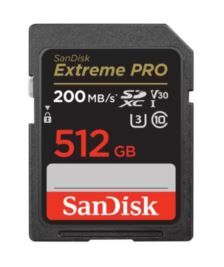SANDISK SDSDXXD-512G-GN4IN 512GB Extreme Pro SD UHS I 200MB/s 90MB/s