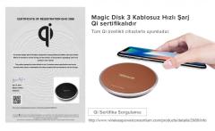 NILLKIN 6902048124790 Magic Disc3 10W Kahverengi Hızlı Şarj