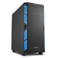 SHARKOON Belirgin Şekiller, Etkileyici Renkler Midi Tower Kasa AI7000SILENT-BLUE