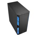 SHARKOON Belirgin Şekiller, Etkileyici Renkler Midi Tower Kasa AI7000SILENT-BLUE
