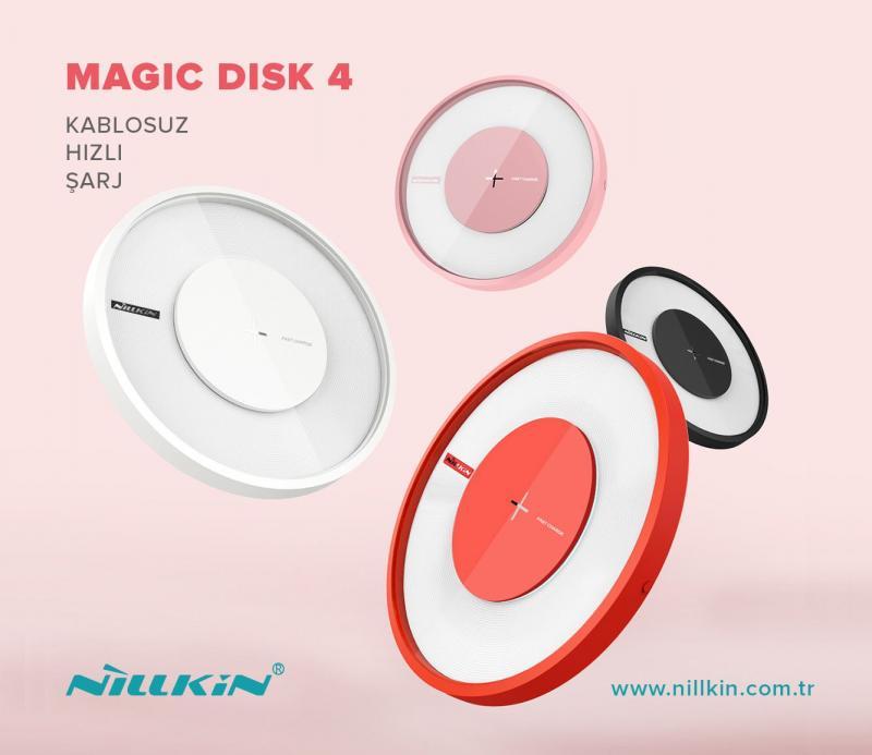 NILLKIN 6902048152304 Magic Disc4 10W Kırmızı Hızlı Şarj