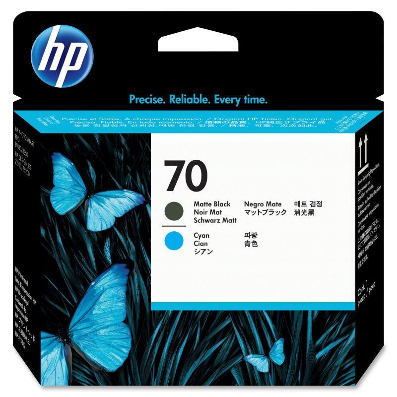 HP No 70 Mat Siyah,Mavi Baskı Kafası C9404A