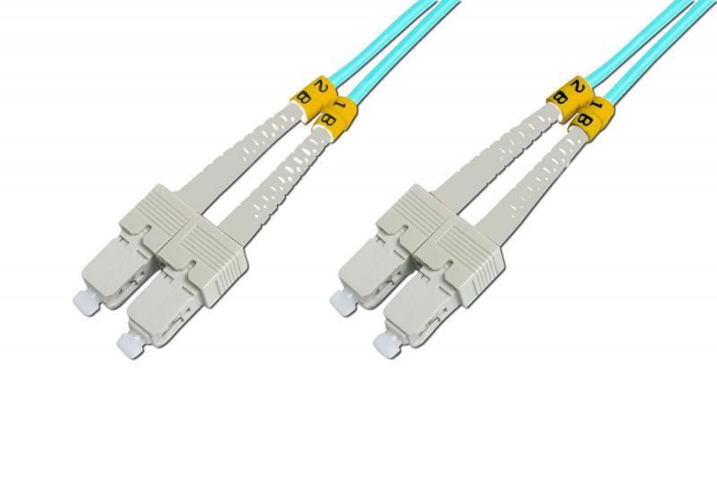 BEEK 2m Multimode Duplex 50/125,OM3 SC-SC Fiber Optik Patch Kablo BC-2522-02-3