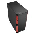 SHARKOON Belirgin Şekiller, Etkileyici Renkler Midi Tower Kasa AI7000SILENT-RED