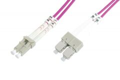BEEK 1m Multimode 3.0mm Duplex 50/125 SC-LC Fiber Optik Patch Kablo BC-2532-01-4
