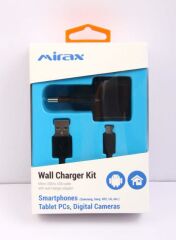 MIRAX SWT-1210 Micro USB Bağlantılı Siyah Şarj Cihazı