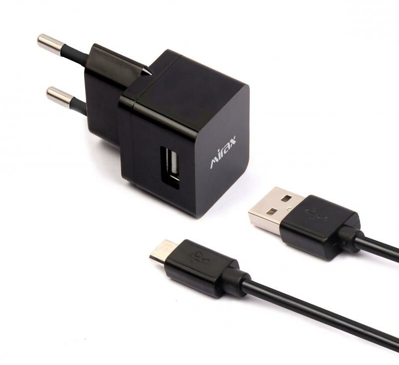 MIRAX SWT-1210 Micro USB Bağlantılı Siyah Şarj Cihazı