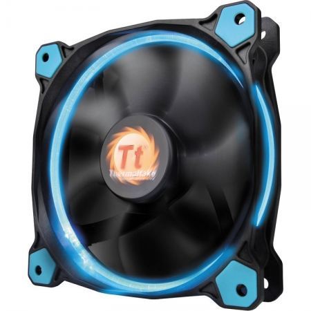 THERMALTAK Riing 12cm Yüksek Statik Basınçlı Mavi Halka Ledli KasaRadyatör Fanı