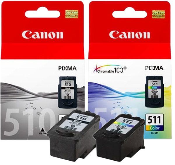 CANON PG510-CL511 Siyah ve Renkli Kartuş Seti