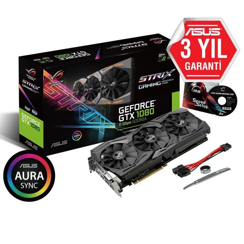 GTX1080 8GB 256B GDDR5X DVID/HDMI/DP Nvidia Gaming Ekran Kartı