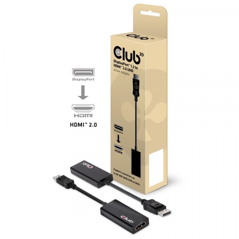 CLUB3D Display Port-HDMI 2.0 Çevirici Adaptör CAC-1070