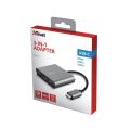TRUST 23772 DALYX 3-IN-1 USB-C ADAPTÖR