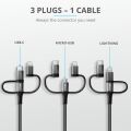 TRUST 23572 Keyla Extra-Strong 3-In-1 USB KABLO 1M