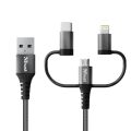 TRUST 23572 Keyla Extra-Strong 3-In-1 USB KABLO 1M