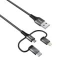 TRUST 23572 Keyla Extra-Strong 3-In-1 USB KABLO 1M