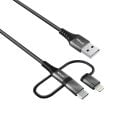 TRUST 23572 Keyla Extra-Strong 3-In-1 USB KABLO 1M