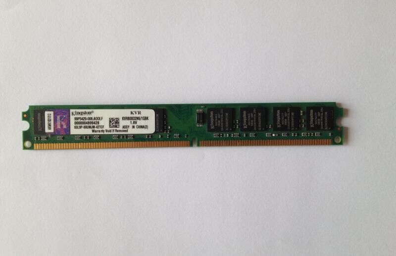 KINGSTON 1GB 800MHz DDR2 Value PC Kutusuz RAM KIN-PC6400-1G