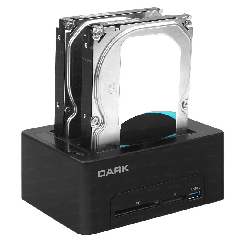 DARK DK-AC-DSD27CR 2.5/3.5'' Kart Okuyuculu USB3.0 Sata Klon Destekli Disk İstasyonu