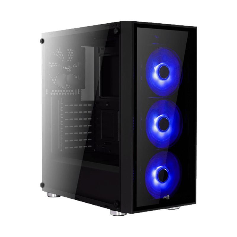 650W 80+Bronze USB3.0 Mavi LED Fanlı ve Cam Yan Panel Siyah ATX