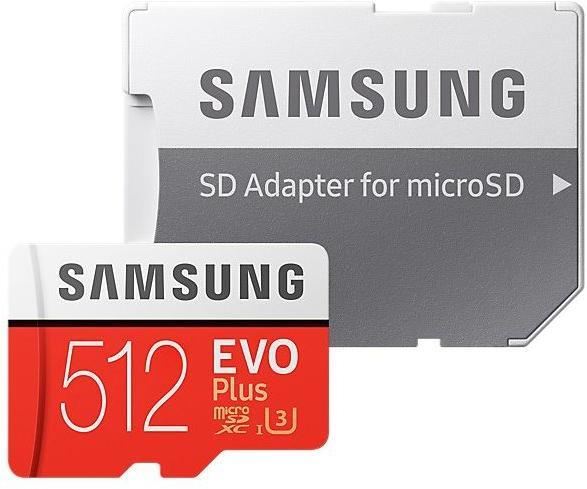 SAMSUNG MB-MC512GA-EU 512GB Evo Plus 100MB Class 10 Micro SD