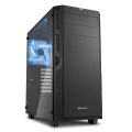 SHARKOON Belirgin Şekiller, Etkileyici Renkler Midi Tower Kasa AI7000GLASS-BLACK