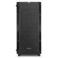 SHARKOON Belirgin Şekiller, Etkileyici Renkler Midi Tower Kasa AI7000GLASS-BLACK