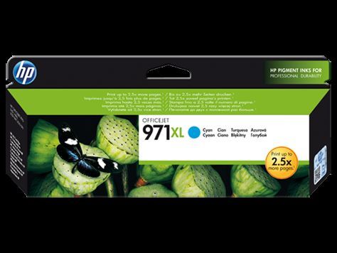 HP CN626A No 971Xl Yüksek Kapasiteli Mavi Kartuş