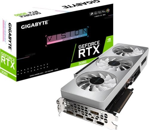 GIGABYTE GVN3080VISIONOC10G GeForce RTX3080 VISION OC 10GB 320Bit GDDR6X Ekran Kartı