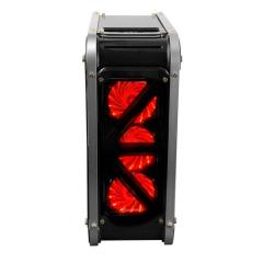 GAMEPOWER ARES Powersız Pencereli Mavi Fanlı Mid ATX Siyah Gaming Kasa