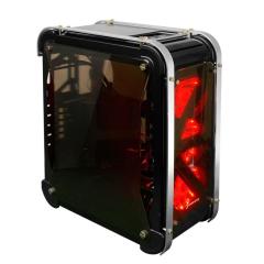 GAMEPOWER ARES Powersız Pencereli Mavi Fanlı Mid ATX Siyah Gaming Kasa