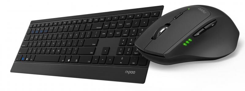 RAPOO 18896 9500M Model,Çok Modlu Bağlantı,Ultra İnce TR Klavye ile Mouse Set