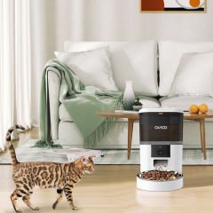 OVIOO QQ005  6lt Kameralı ve Uzaktan Wifi Bağlantılı Paslanmaz Kaseli Kedi ve Köpek Besleyici